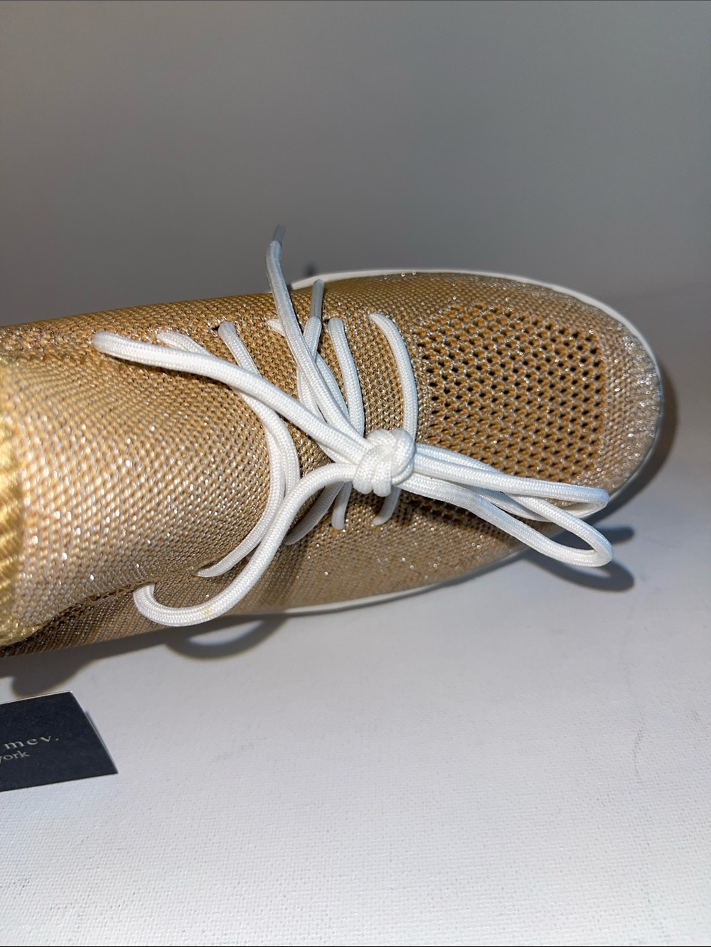 NIB BERNIE MEV NEW YORK CARA SLIP ON MEMORY FOAM SNEAKER CHAMPAGNE SHIMMER - Picture 13 of 13